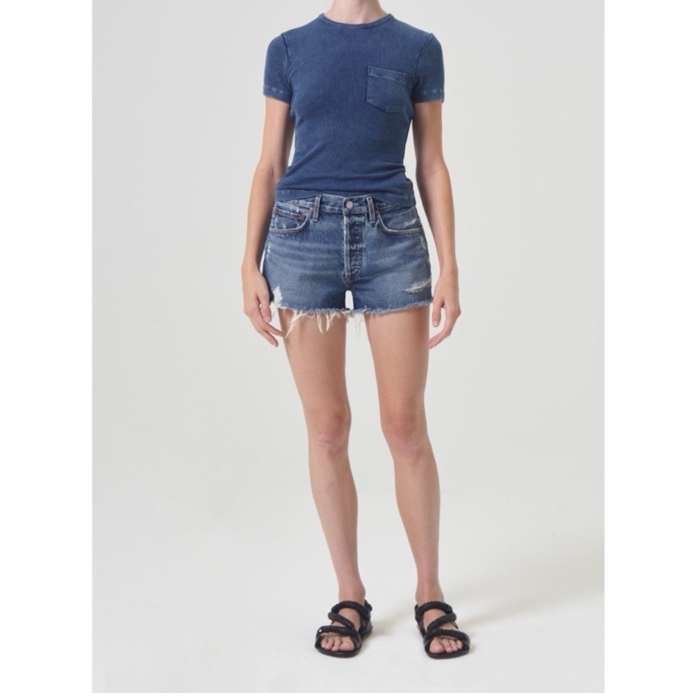 NWT AGOLDE Parker Vintage Cut Off Short Dark Swapmeet Size 24‎
